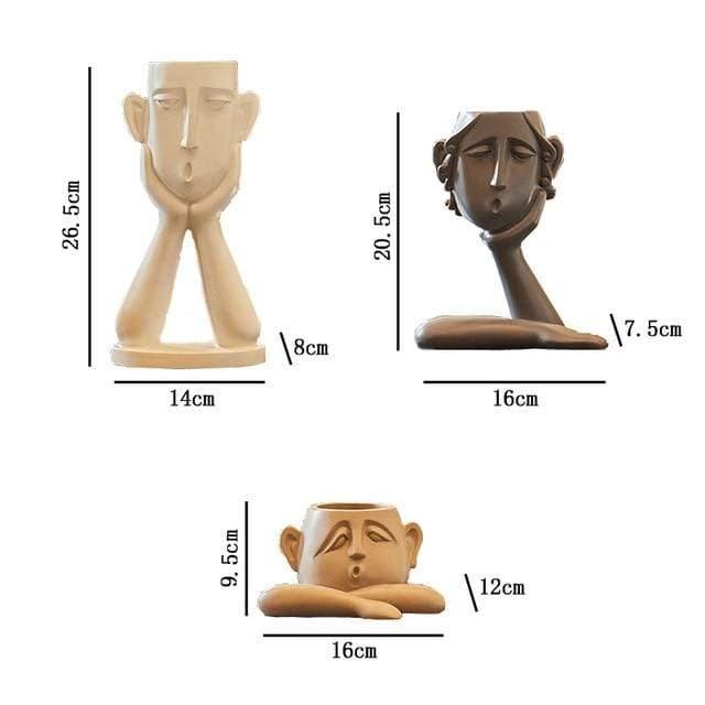 Handgemaakte Keramische Tanooki Vaas voor Boho Woondecoratie