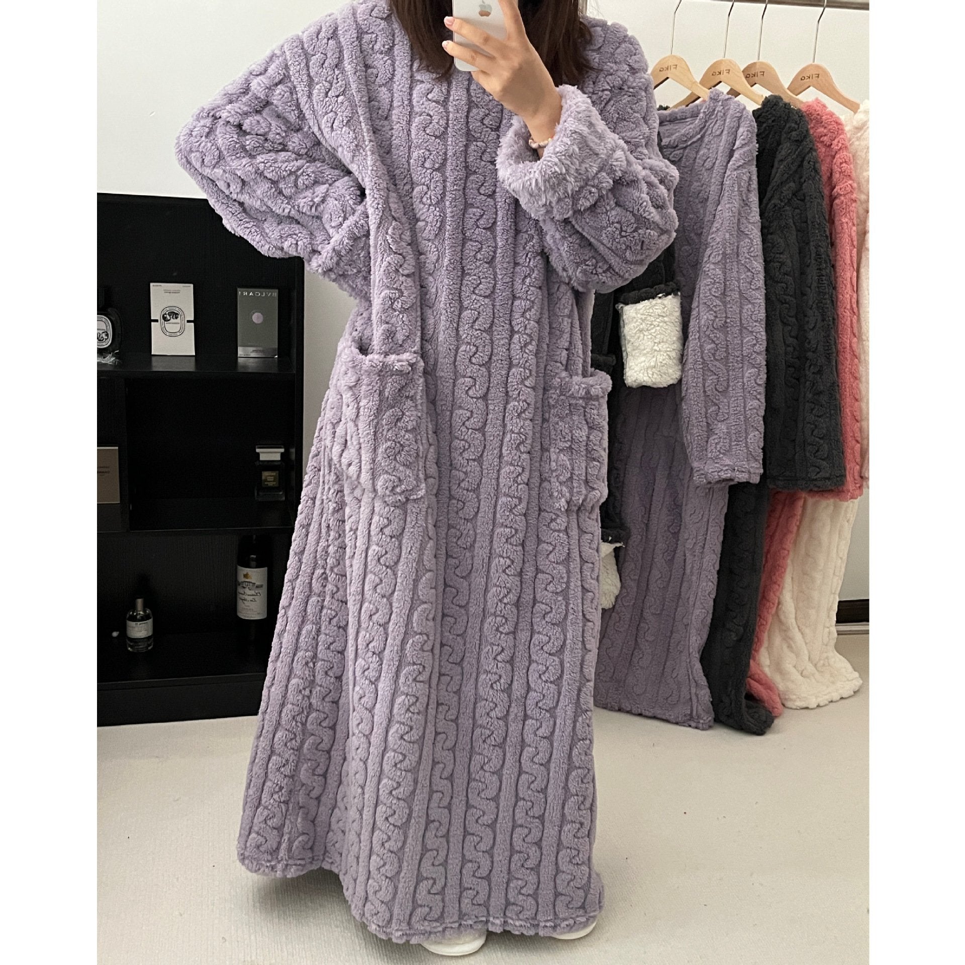 WinterWrapz - Coral Velvet Winter Wear [Last Day Sale]