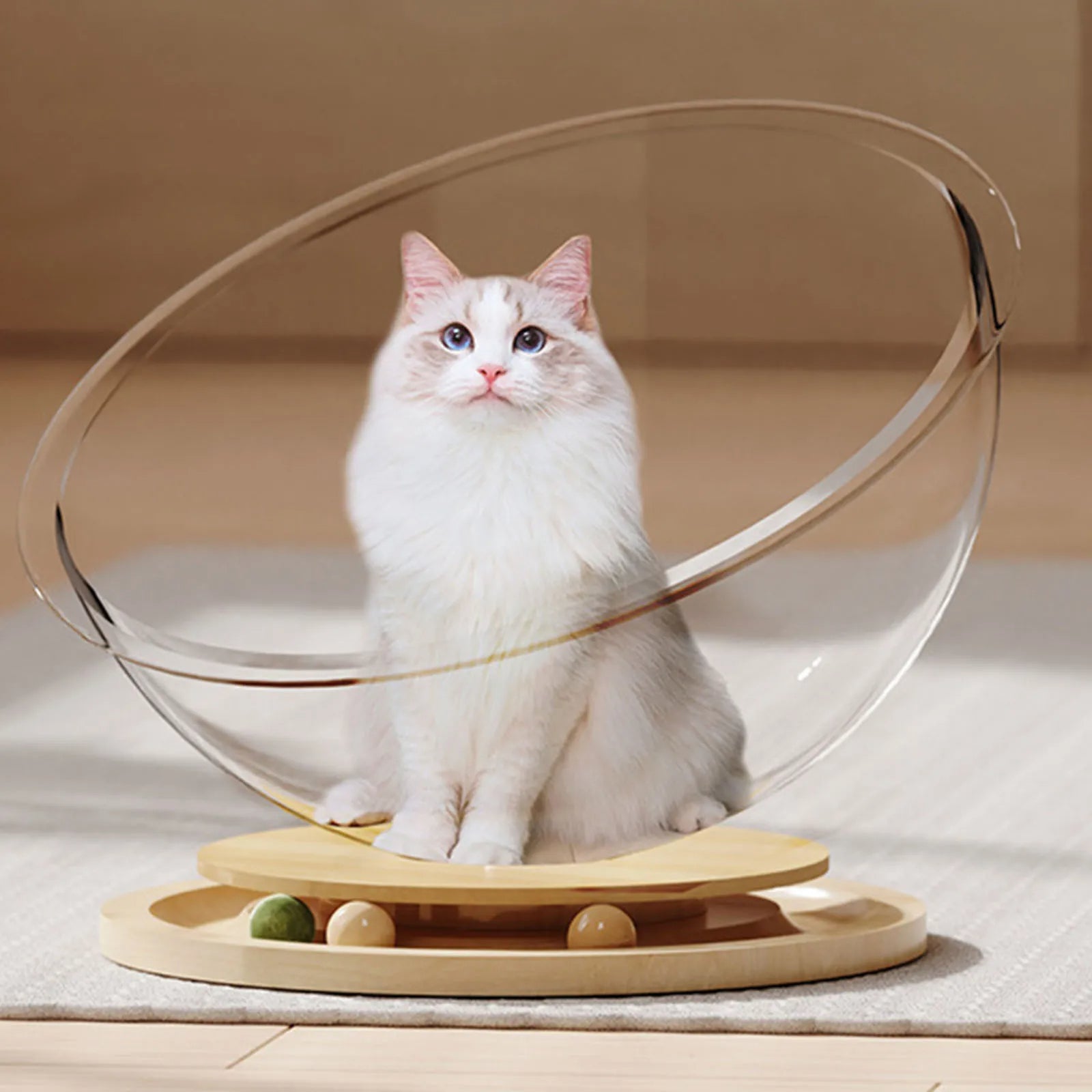 PurrCave - Cozy cat bed with play function [Last day sale]