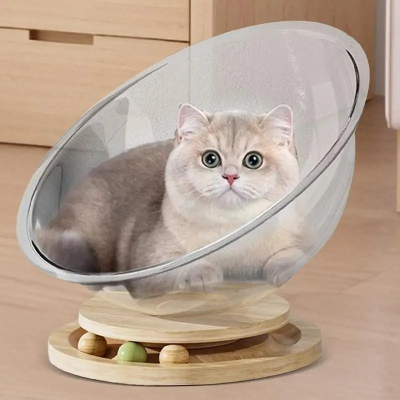 PurrCave - Cozy cat bed with play function [Last day sale]