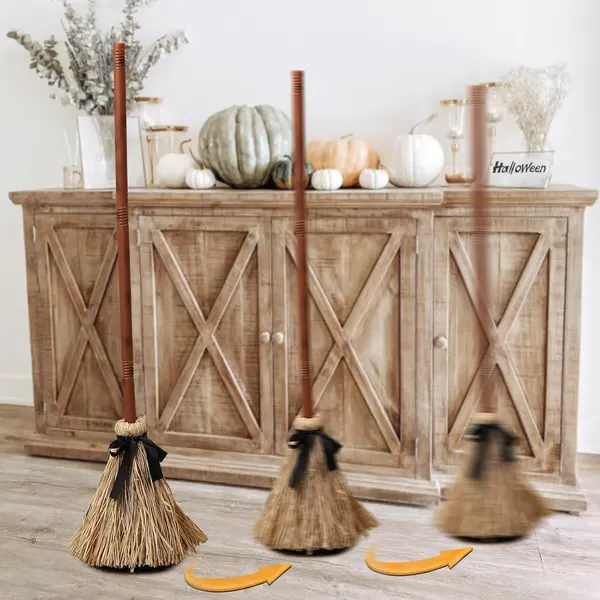 Interactief zwevend heksenbezem Halloweendecor met geluid en touchrespons