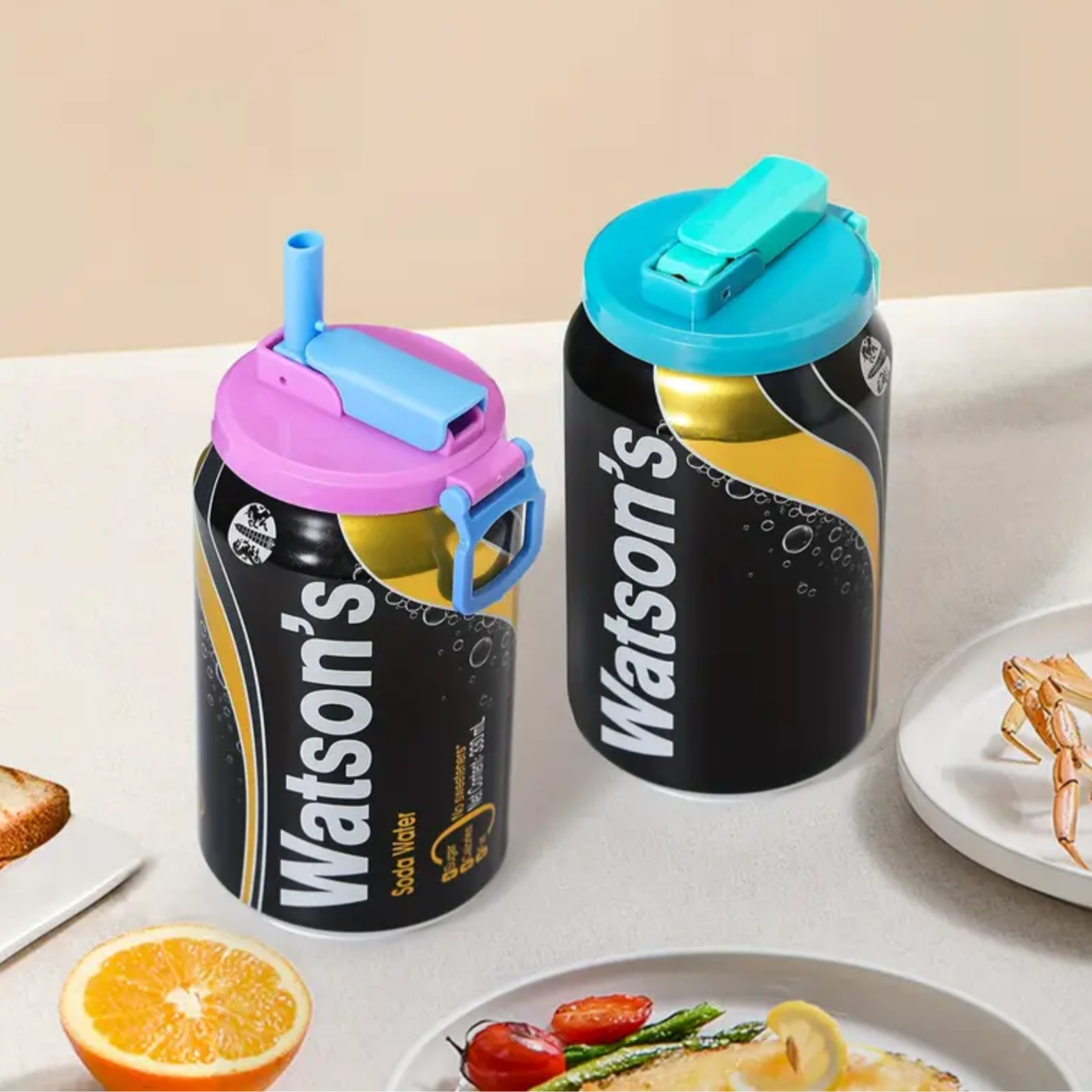 Herbruikbare siliconen reisrietjes set voor schoon drinken onderweg