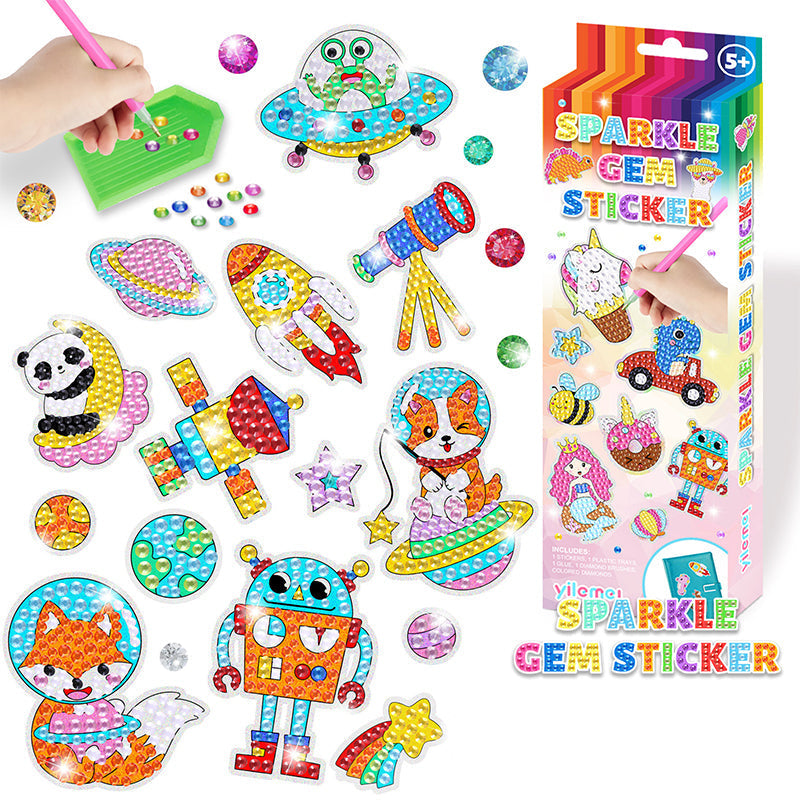 SparkCraft™ - Magical diamond coloring pages for kids