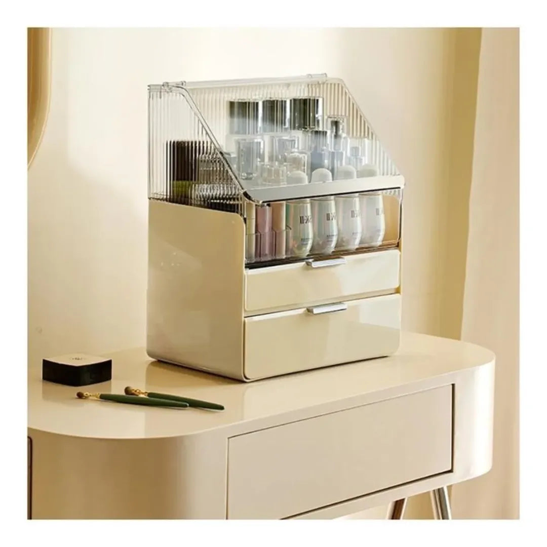 GlowEase™ - Multifunctionele stofdichte cosmetica organizer doos