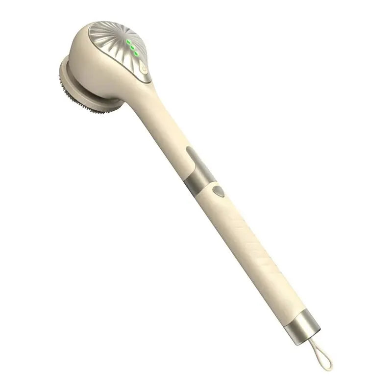 GlowEase™ Oplaadbare Elektrische Badborstel met Lange Steel
