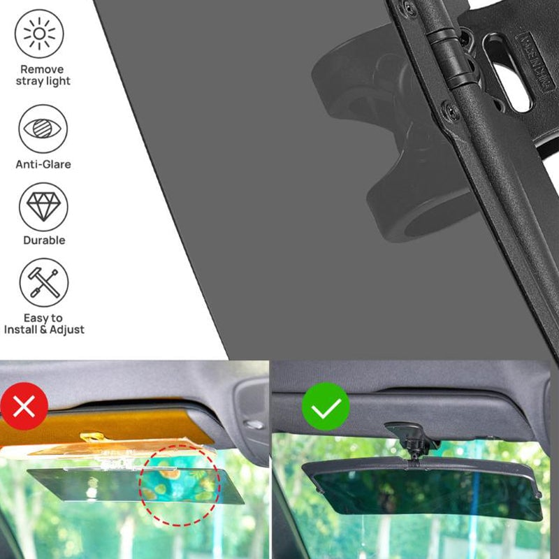 VisionShield - Car sun visor with polarized anti-glare protection
