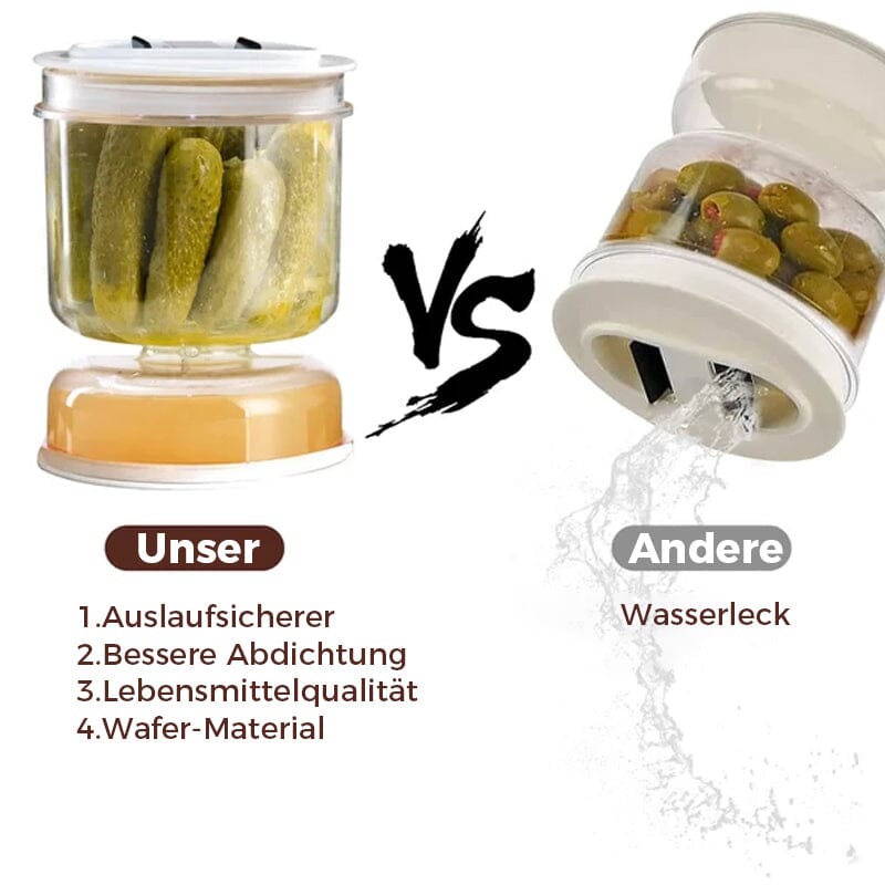 PicklePal - Jar of Pickles and Olives with Strainer [Last Day Sale]