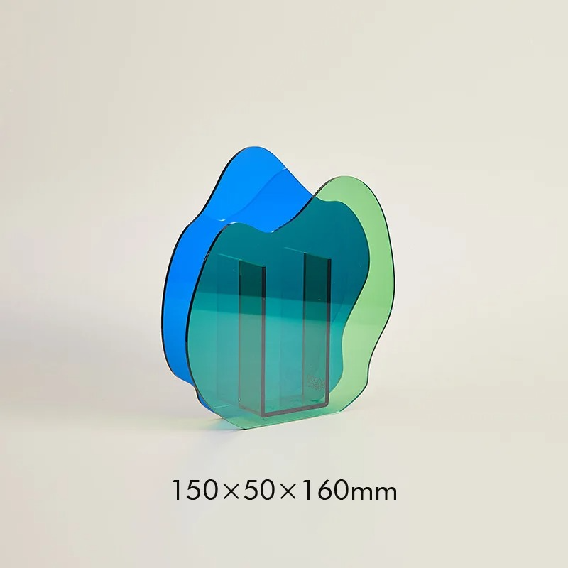 Moderne Sculpturale Acrylvaas voor Woondecoratie