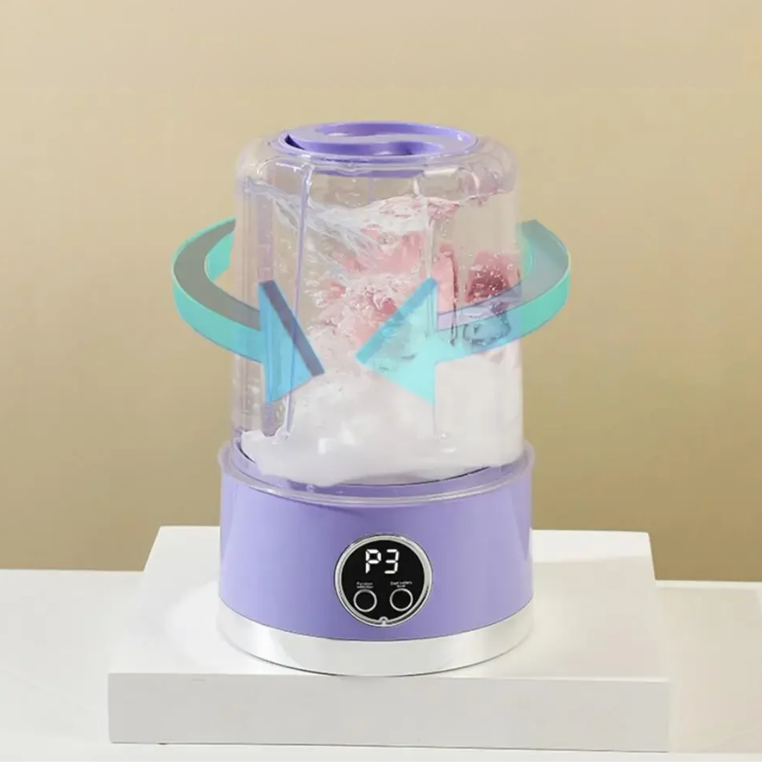 Compact draagbare mini-wasmachine voor reizen en kleine ruimtes