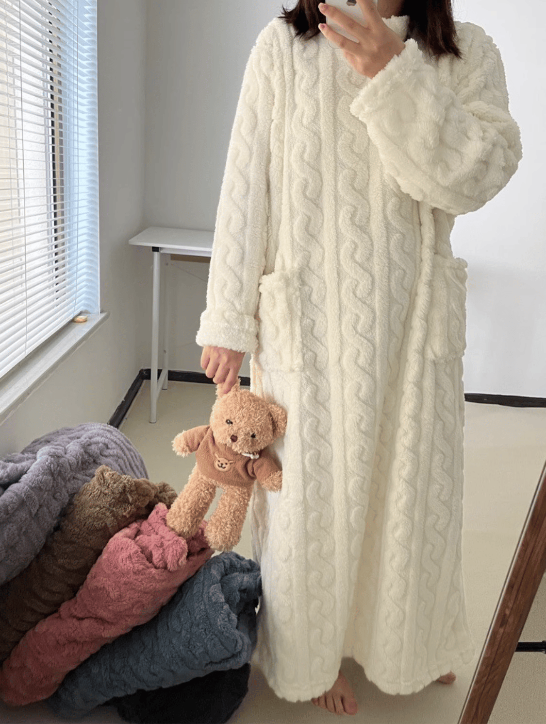 WinterWrapz - Coral Velvet Winter Wear [Last Day Sale]