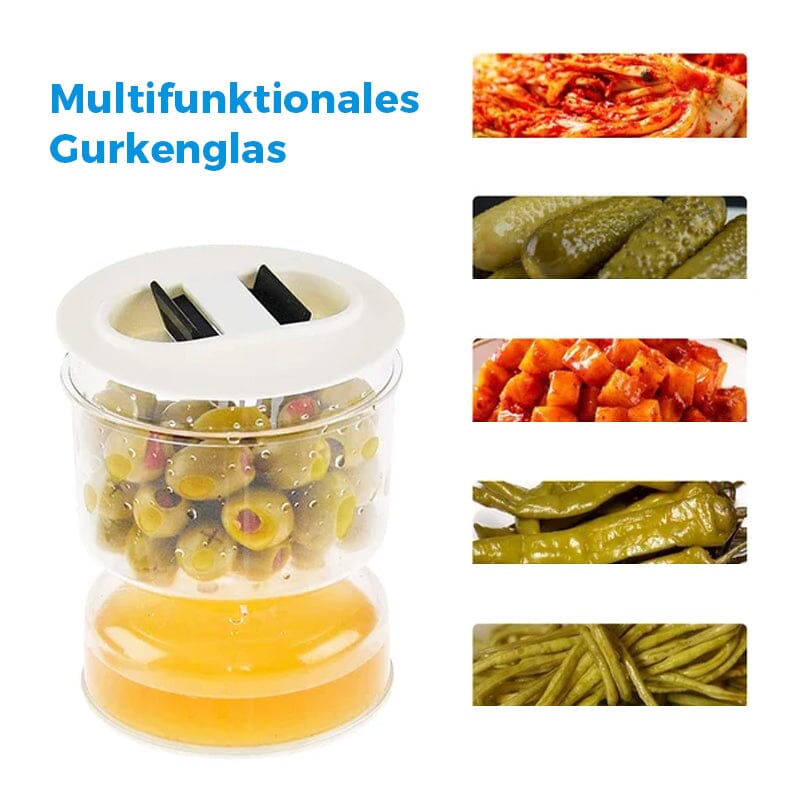 PicklePal - Jar of Pickles and Olives with Strainer [Last Day Sale]