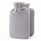 Warmwaterkruik met zachte pluche hoes voor langdurige warmte