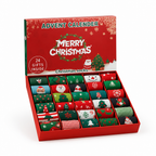 Sokken-adventskalender met 24 paar sokken en feestelijke kerstmotieven