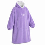 Oversized fleecehoodie van zachte fleece met capuchon