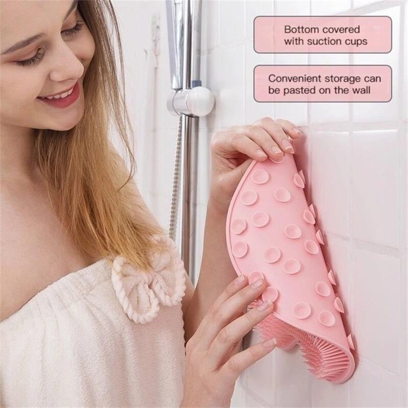 Dubbeltextuur exfoliërende voet- en rugdouche-scrubpad