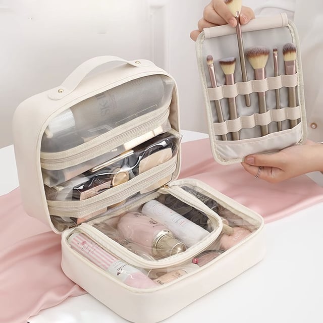 GlamiZen - Multi-compartment cosmetic bag for stylish organization
