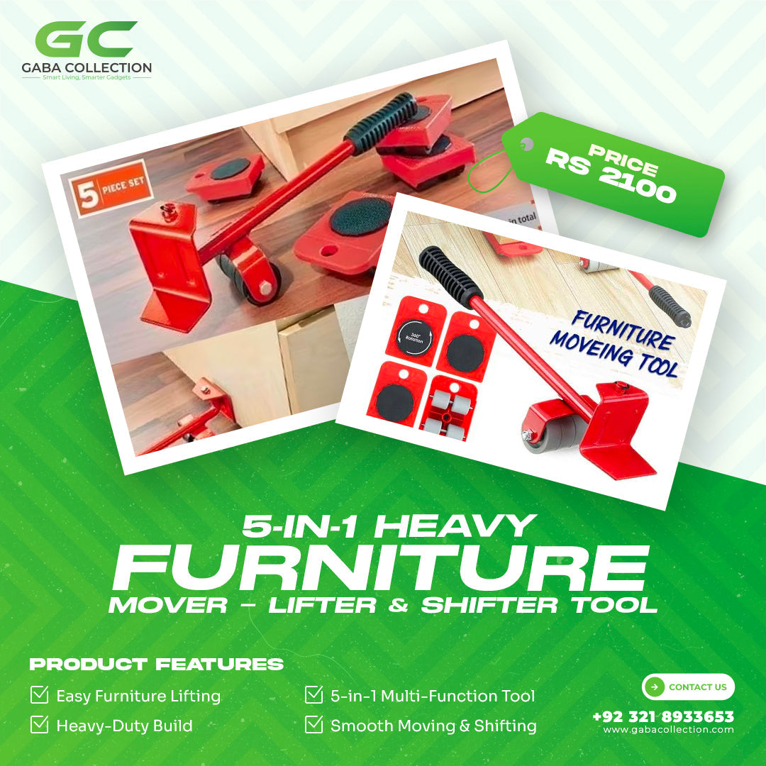 MoveEase™ 5-in-1 Zwaar Meubel Verplaats- en Hefgereedschap