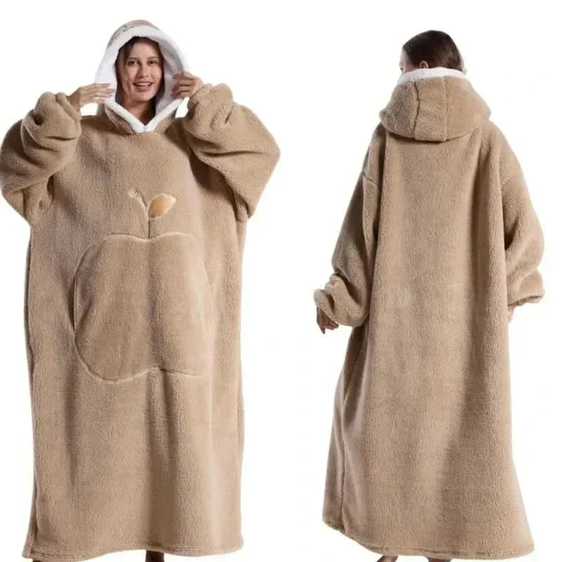 Oversized fleecehoodie in comfortabele pasvorm