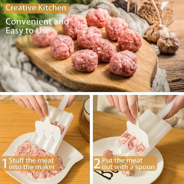 MultiForm - 3-in-1 meatball mold for clean and fast cooking
