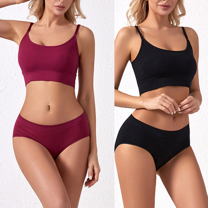 Buy One Get One Free | FirmBra - Firm, Ribbed, Wireless Bra with Adjustable Straps [Last Day Sale] 