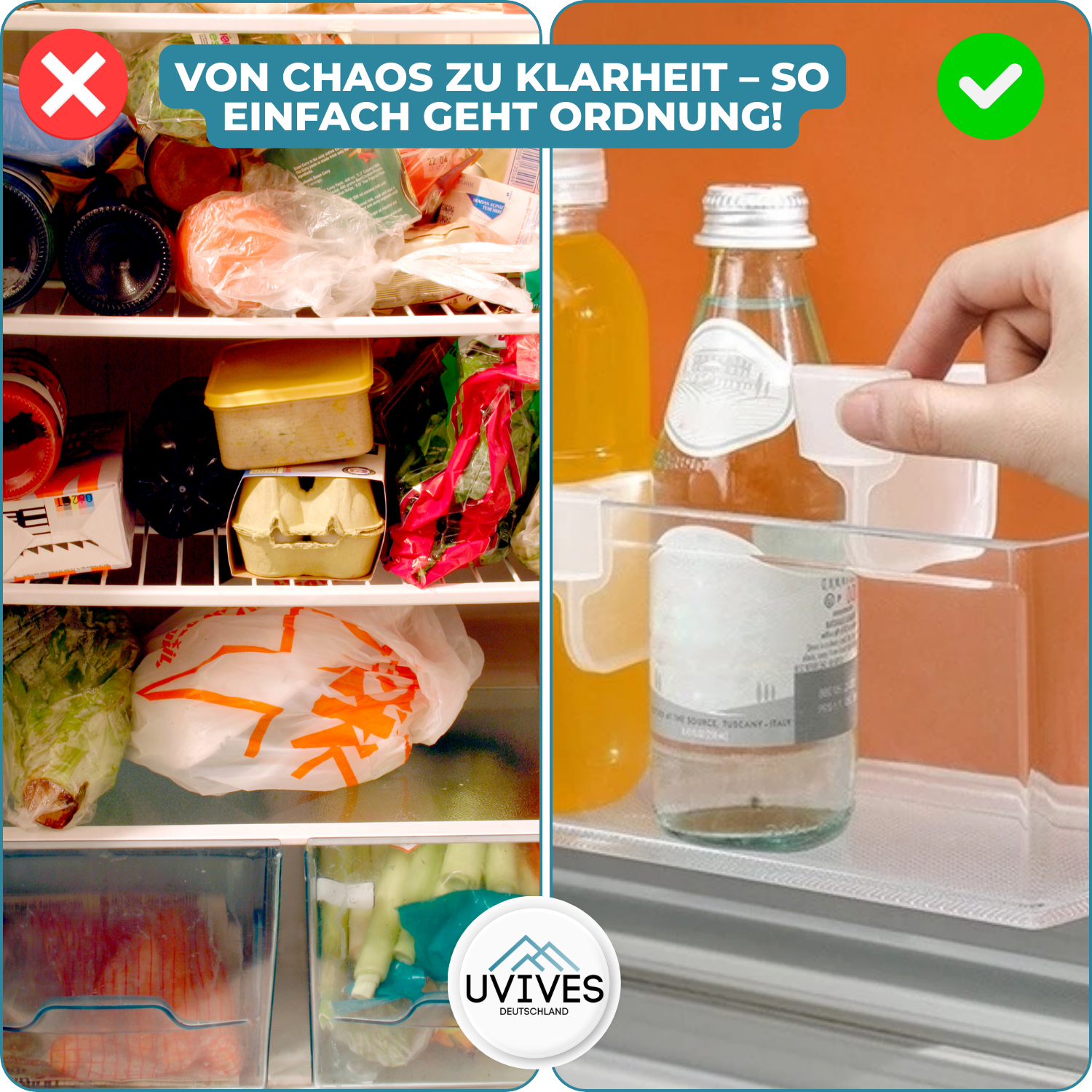 6+6 FREE | FridgeClips - No more mess in the fridge!