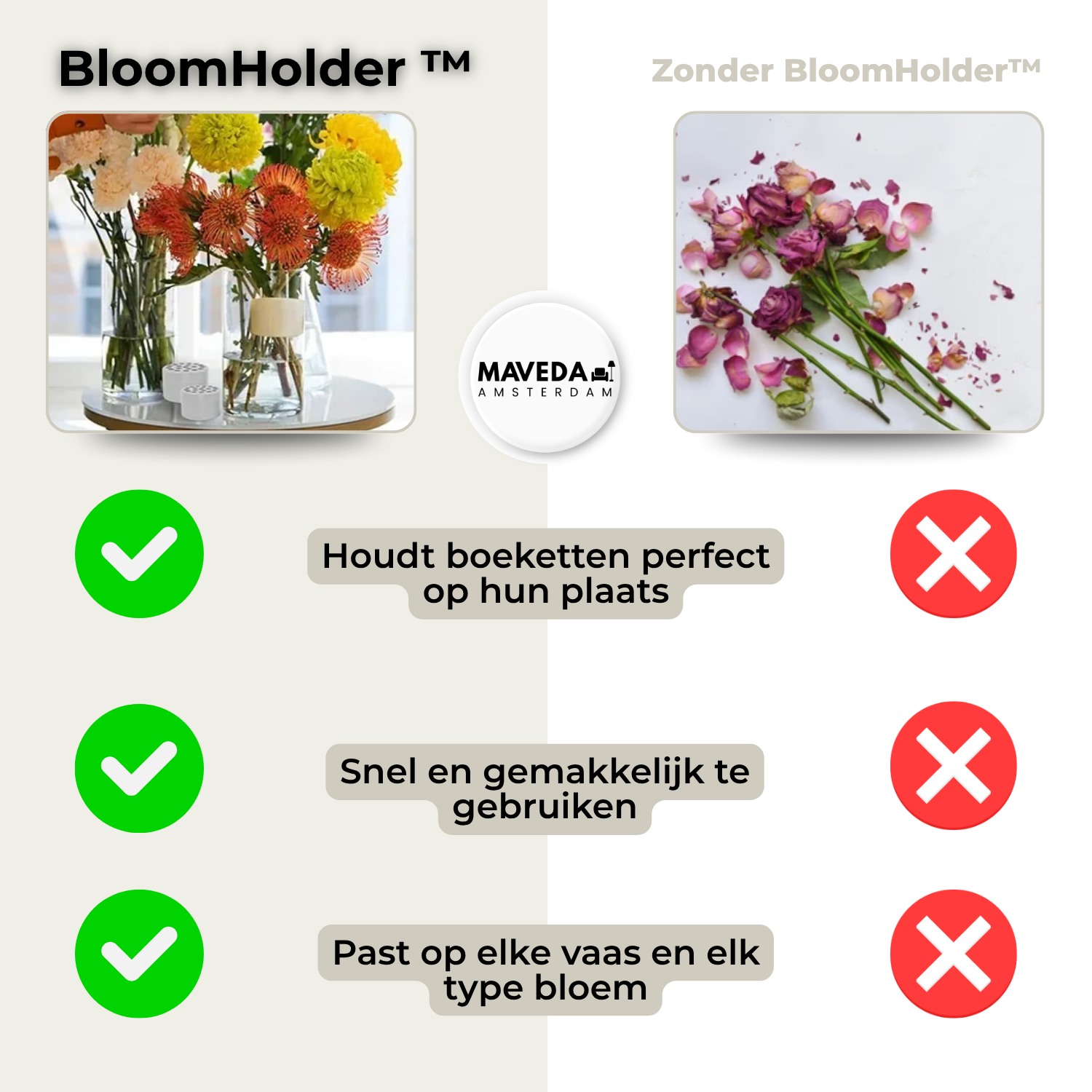 Buy 1+1 FREE | BloomHolder - Perfect arrangements in seconds