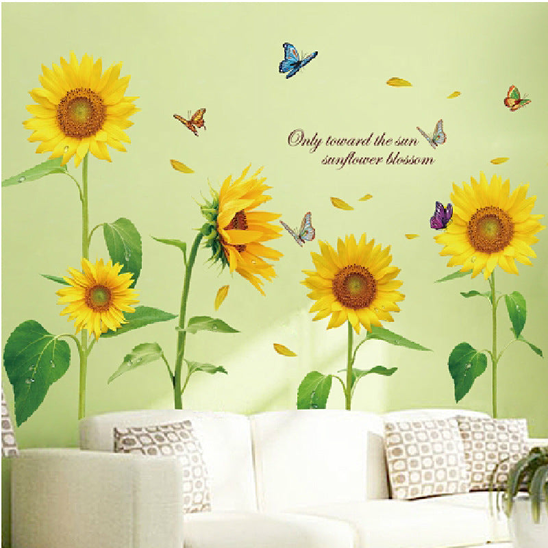 Buy 1+1 FREE | FloraWall - Flower wall sticker wallpaper [Last day of sale] 