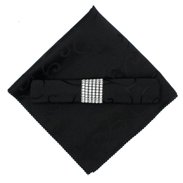 Tafelservetten | Jacquardstructuur | Polyester | 10-delige set