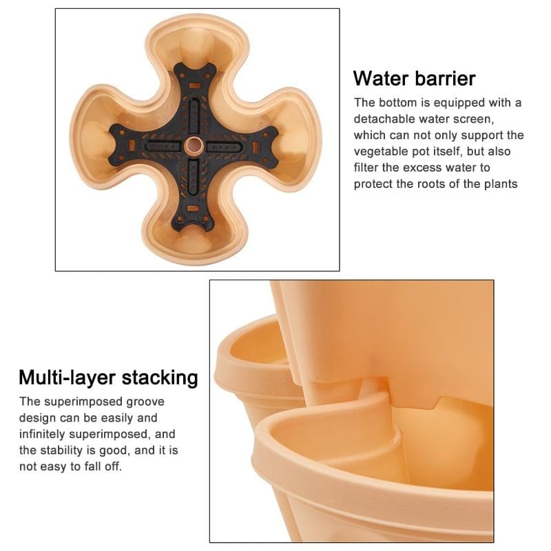 Buy One Get One Free | VertiFlora - Vertical Stackable Plant Pots [Last Day Sale] 