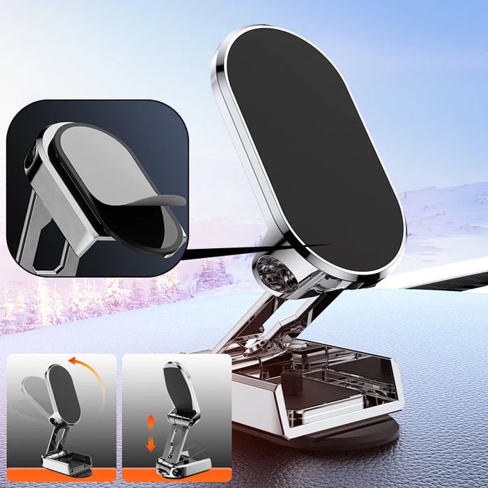 SnapMount – Foldable Magnetic Car Phone Holder