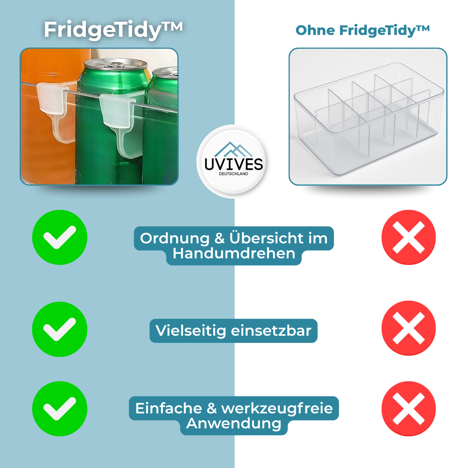 5+5 FREE | FridgeTidy - No more chaos, everything in its place!