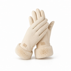 Dameswinterhandschoenen | Fleecevoering | Touchscreenfunctie | Winddichte buitenlaag