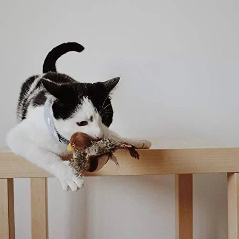 PurrTweet - Interactive Chirping Bird Toy for Cats