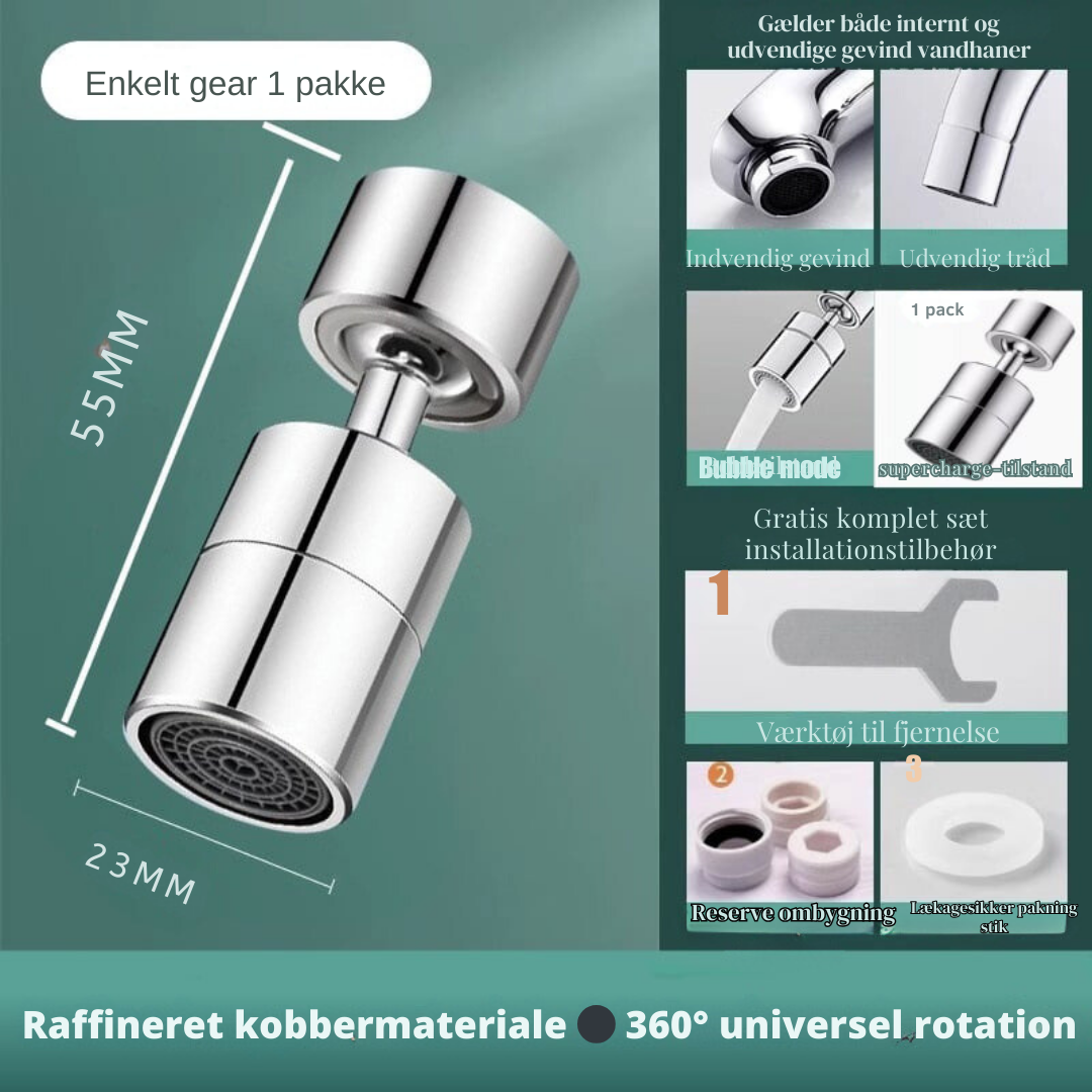 FlowFlex - 720° freedom of movement for impeccable sinks
