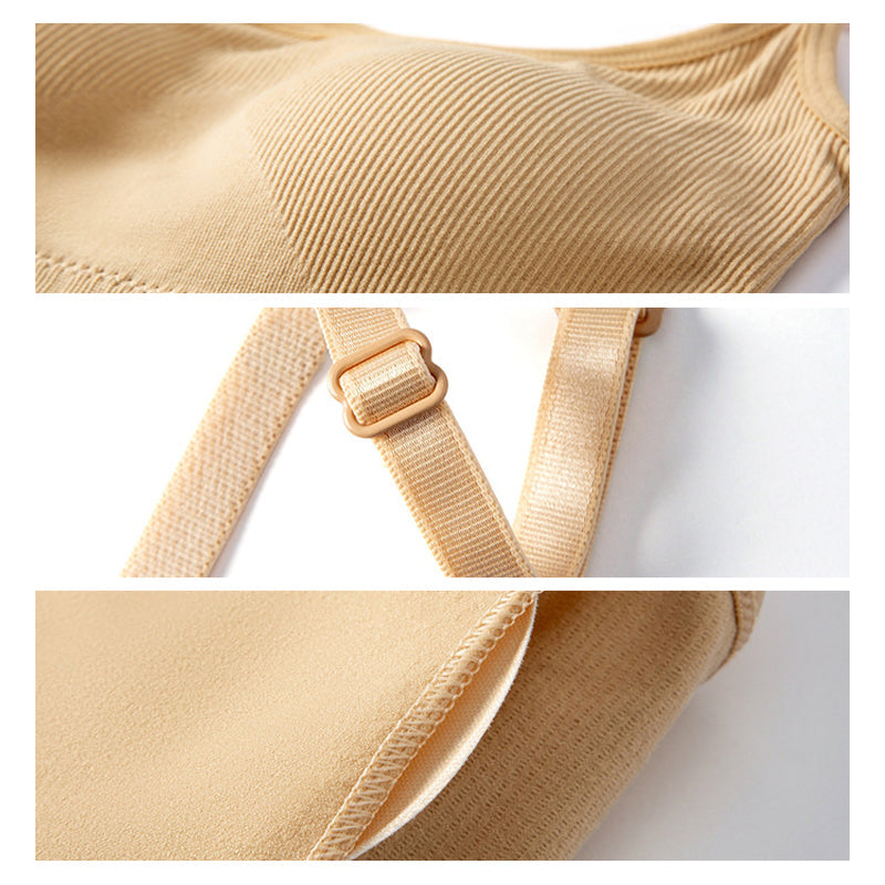 Buy One Get One Free | FirmBra - Firm, Ribbed, Wireless Bra with Adjustable Straps [Last Day Sale] 