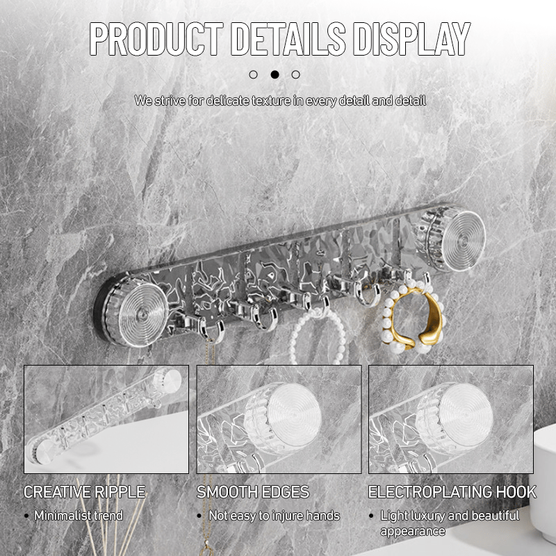 HookHold - Space-saving suction cup hooks with an adjustable folding design