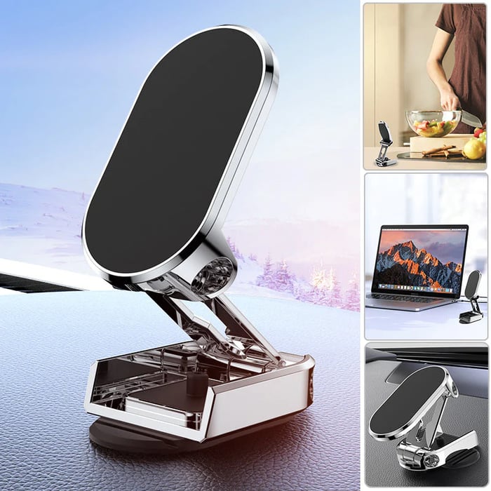 SnapMount – Foldable Magnetic Car Phone Holder