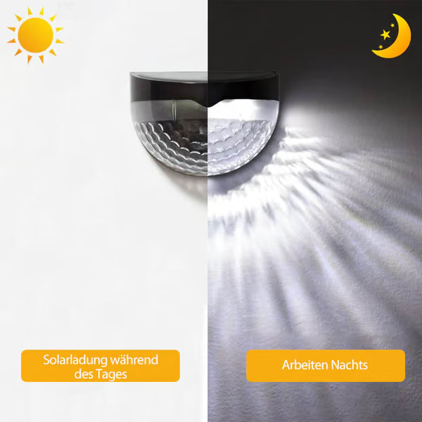 Buy 1+1 FREE | HaloCryst - LED semicircular stair light, wall light, gate light