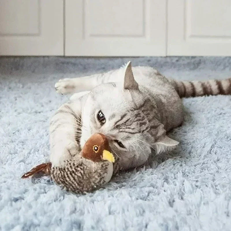 PurrTweet - Interactive Chirping Bird Toy for Cats