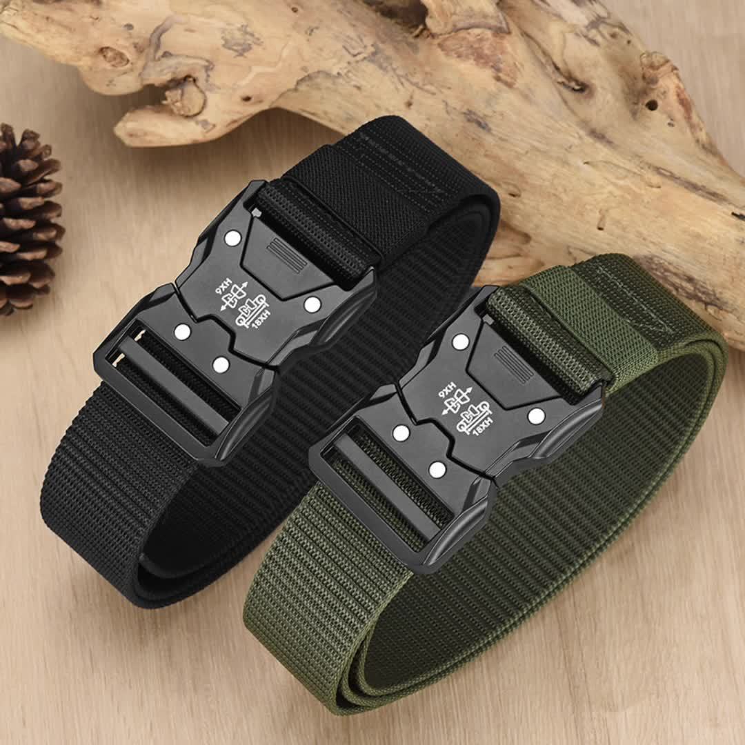 Duurzame Unisex Tactische Nylon Riem voor Buiten- en Dagelijks Gebruik