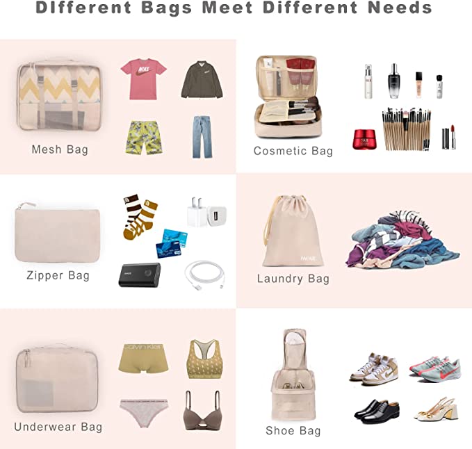 4+4 FREE | TravelTidy - storage bags for your travel collection