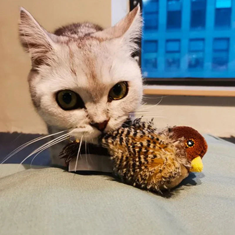 PurrTweet - Interactive Chirping Bird Toy for Cats