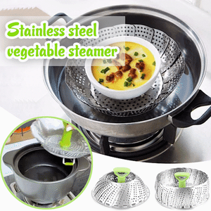 SteamEase - Foldable stainless steel steam insert