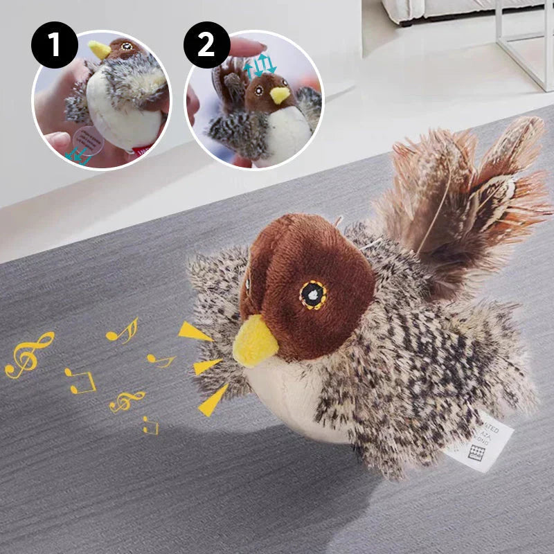 PurrTweet - Interactive Chirping Bird Toy for Cats