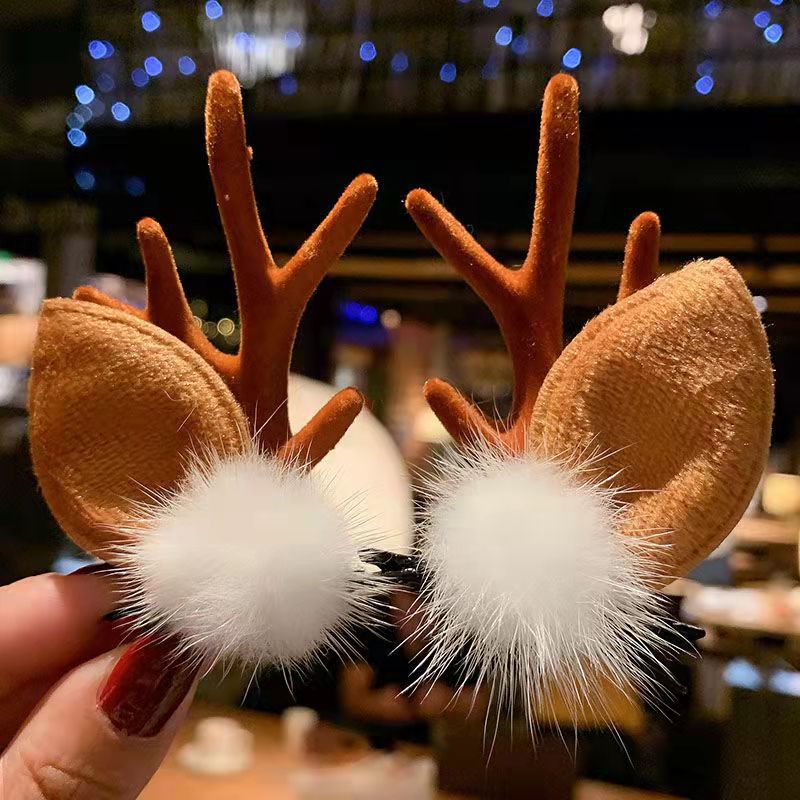 Reindeer Clips - Reindeer Antler Christmas Hair Clip [Last Day Sale] 