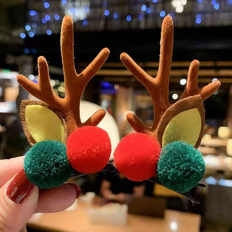 Reindeer Clips - Reindeer Antler Christmas Hair Clip [Last Day Sale] 