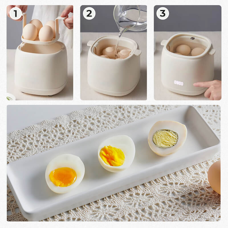 EggiCook - Egg cooker for perfectly hard- or soft-boiled eggs