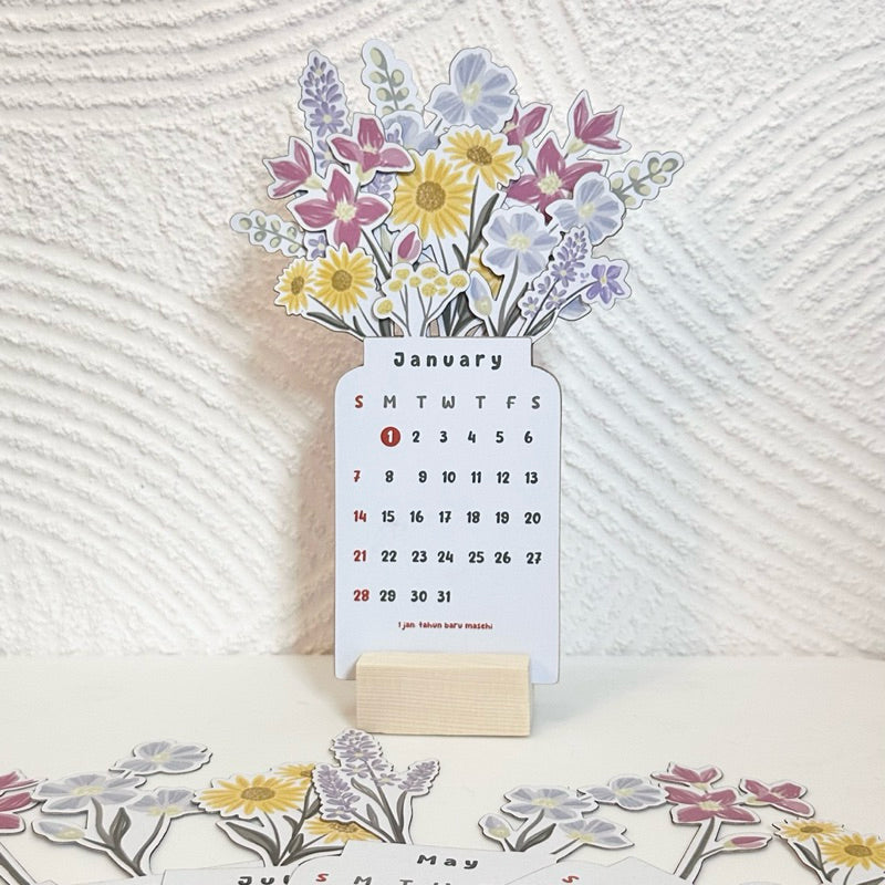 50% OFF | BloomTime - Flower Desk Calendar [Last Day of Sale]