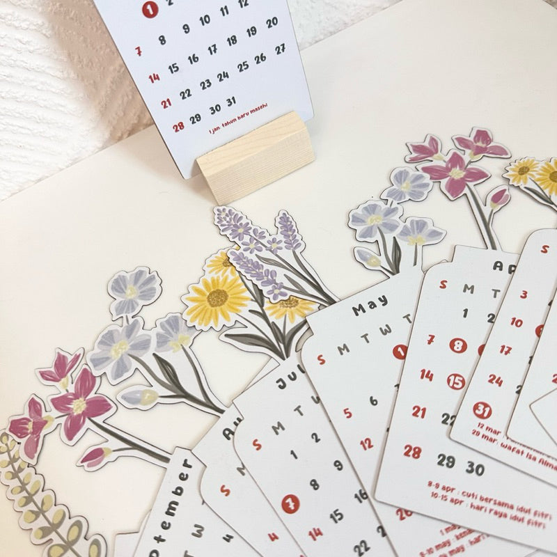 50% OFF | BloomTime - Flower Desk Calendar [Last Day of Sale]