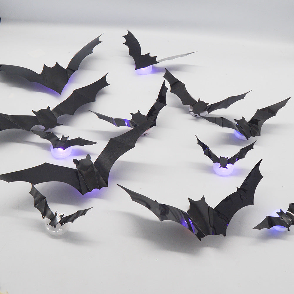 Griezelige Halloween LED 3D Vleermuis Wanddecoratie